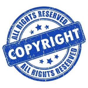 Vector copyright stamp, nj
