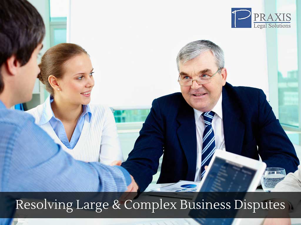 Resolving Large and Complex Business Disputes